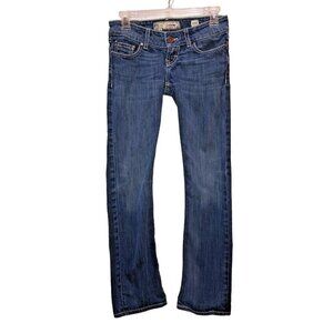 BKE Sabrina Womens Size 25 (28) x 31.5 (30.5) Rhinestones Boot Cut Denim Jeans